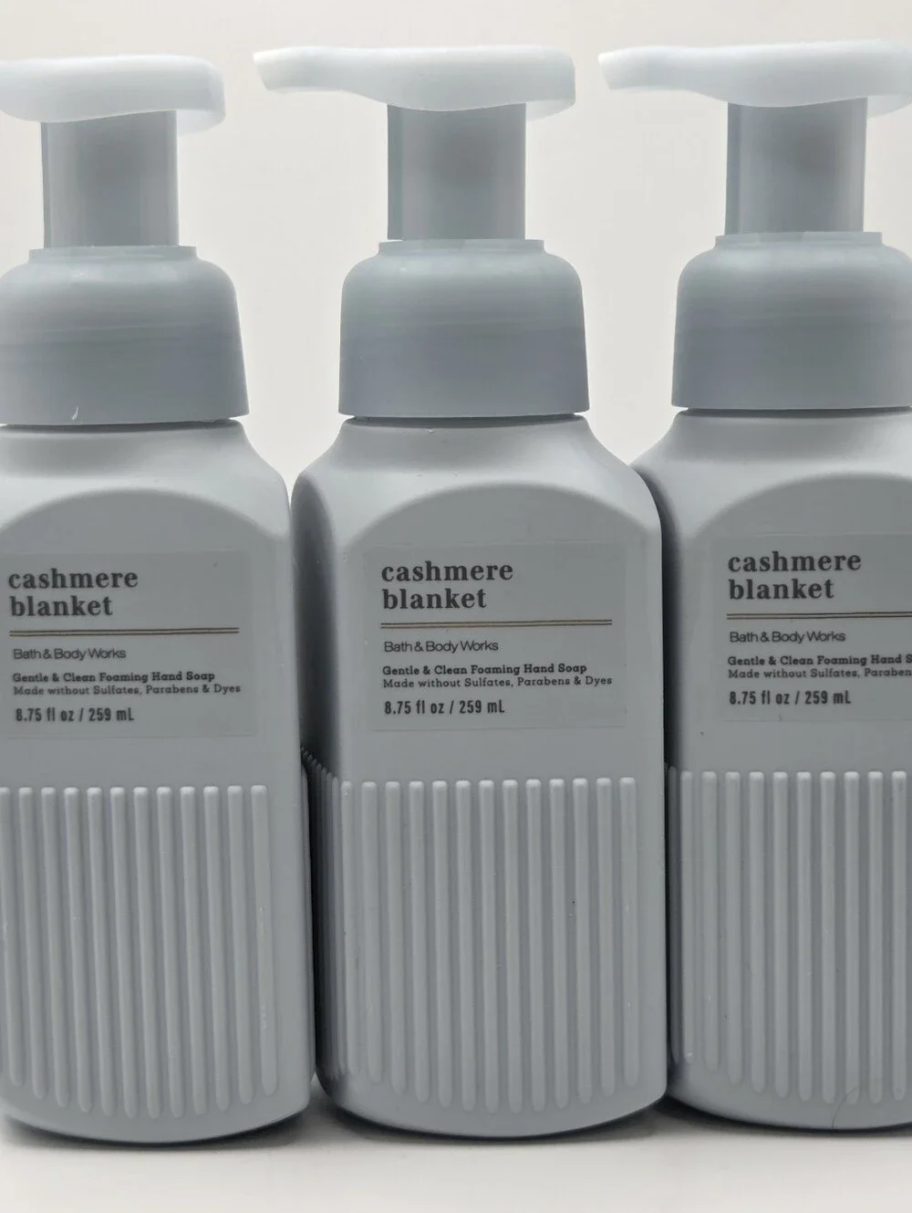 Bath & Body Works Cashmere Blanket Gentle Foaming Hand Soap 3PC New!!